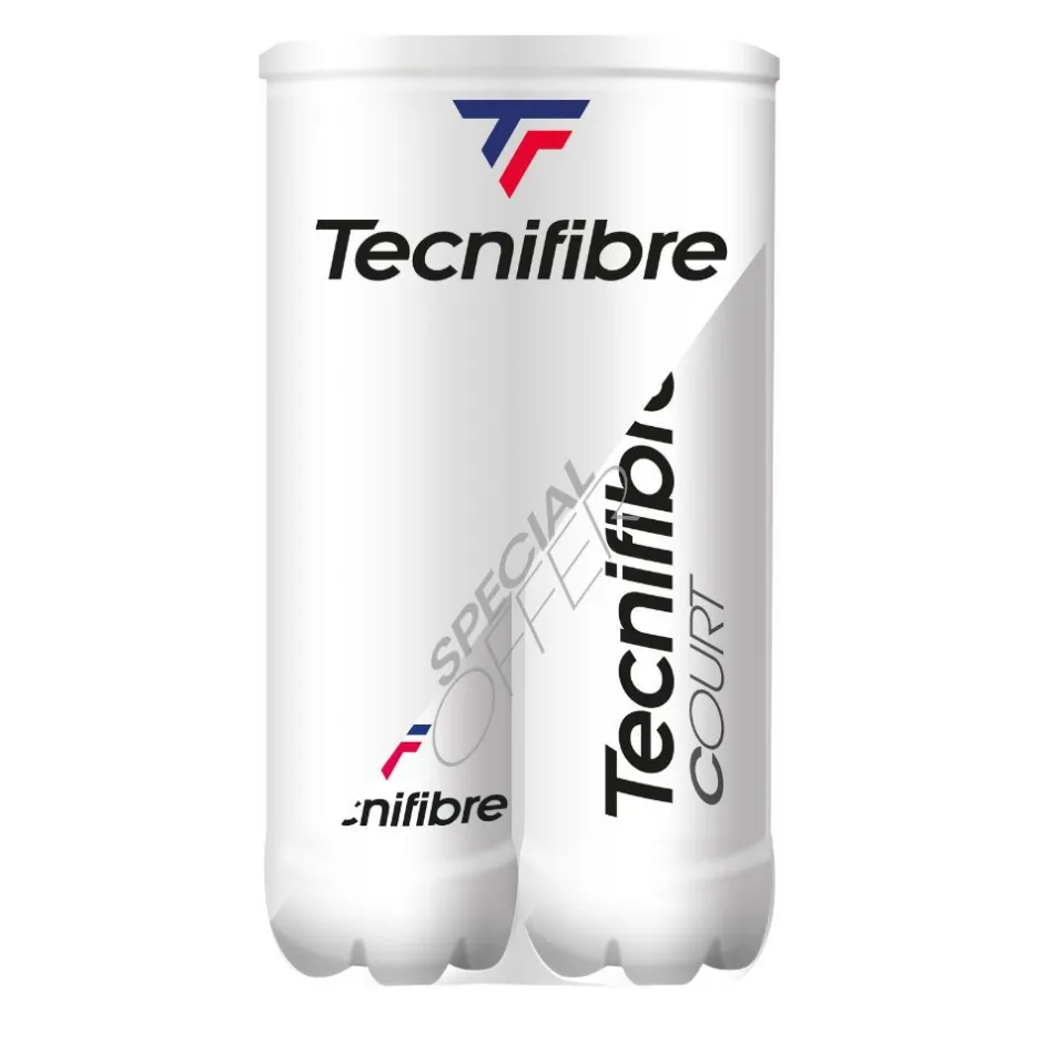 Tecnifibre COURT : CARTON DE 18 BIPACKS DE TUBES DE 4 BALLES DE TENNIS> Performance Pression