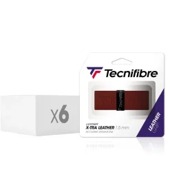Tecnifibre LEATHER GRIP (boîte de 6 packs d'1 grip)> Grips