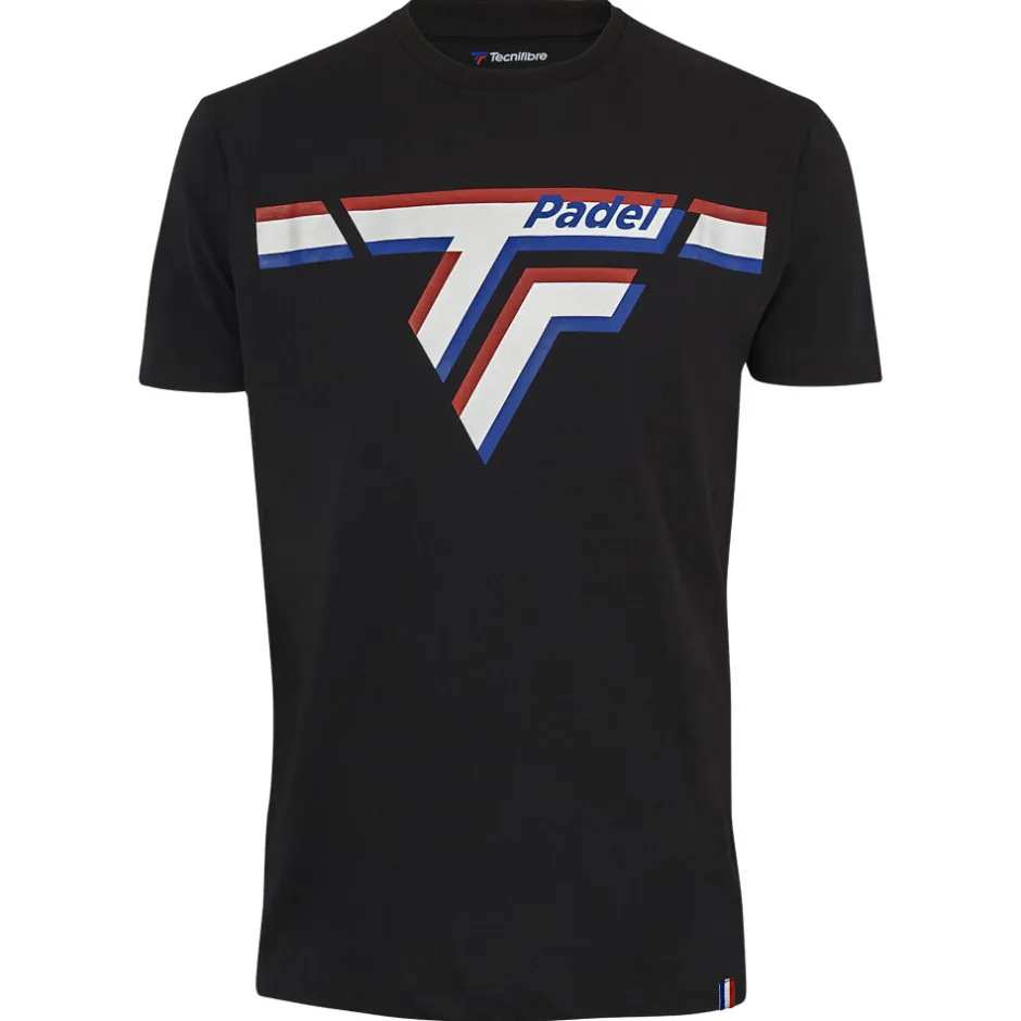 Tecnifibre PADEL TEE BLACK>Homme T-Shirts & Polos|Textile Padel