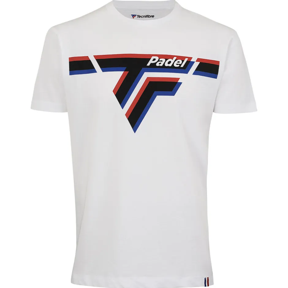 Tecnifibre PADEL TEE WHITE>Homme T-Shirts & Polos|Textile Padel
