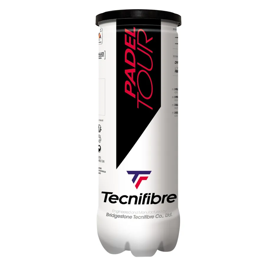 Tecnifibre PADEL TOUR : CARTON DE 24 TUBES DE 3 BALLES DE PADEL> Balles De Padel