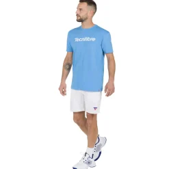 Tecnifibre TEAM COTTON TEE AZUR>Homme T-Shirts & Polos