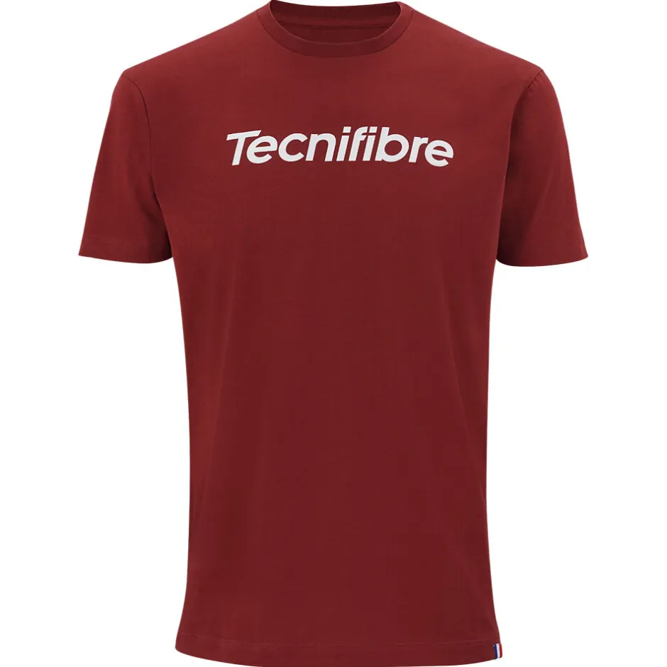 Tecnifibre TEAM COTTON TEE CARDINAL JUNIOR> T-Shirts & Polos