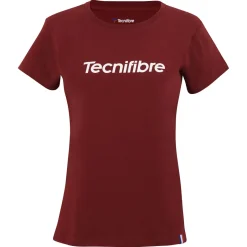 Tecnifibre W. TEAM COTTON TEE CARDINAL>Femme T-Shirts & Polos