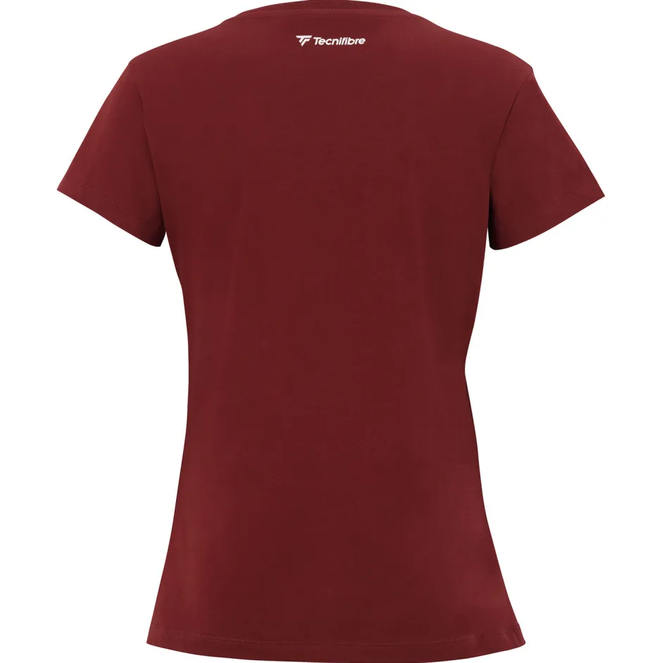 Tecnifibre W. TEAM COTTON TEE CARDINAL JUNIOR> T-Shirts & Polos