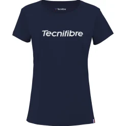 Tecnifibre W. TEAM COTTON TEE MARINE>Femme T-Shirts & Polos