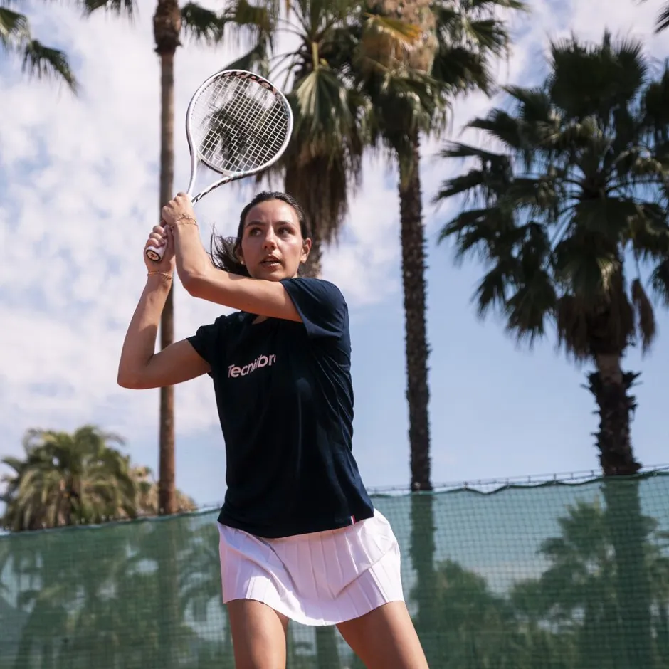 Tecnifibre W. TEAM COTTON TEE MARINE>Femme T-Shirts & Polos