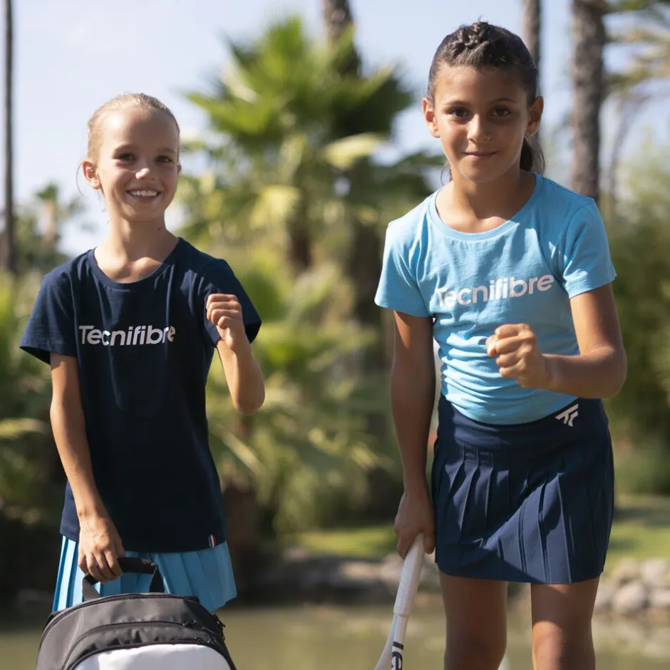 Tecnifibre W. TEAM COTTON TEE MARINE>Femme T-Shirts & Polos