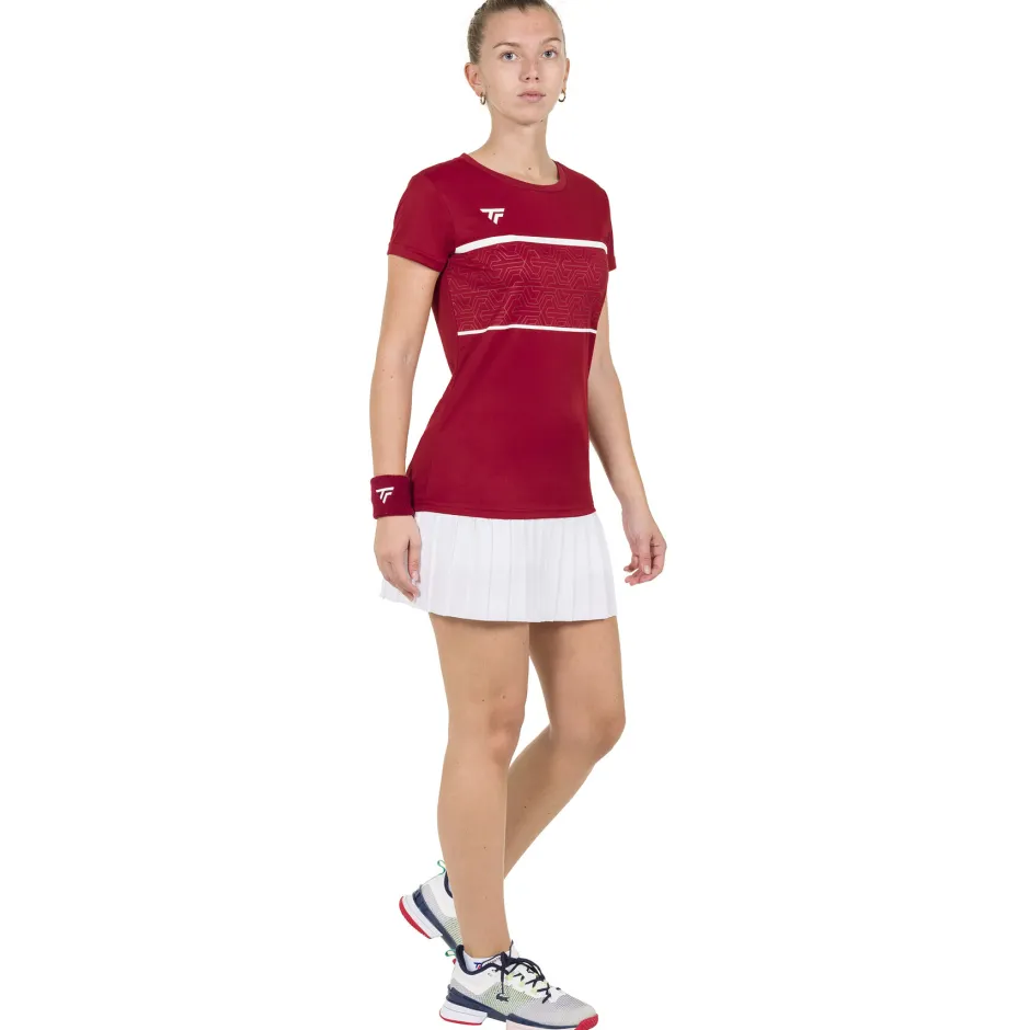 Tecnifibre W. TEAM TECH TEE CARDINAL>Femme T-Shirts & Polos