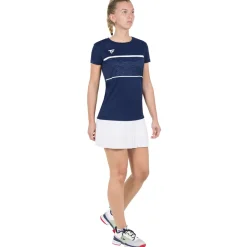 Tecnifibre W. TEAM TECH TEE MARINE>Femme T-Shirts & Polos