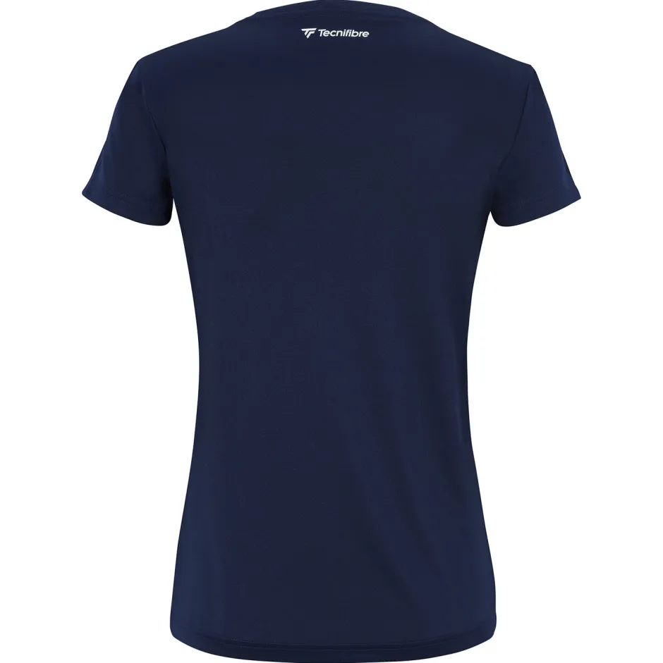 Tecnifibre W. TEAM TECH TEE MARINE>Femme T-Shirts & Polos