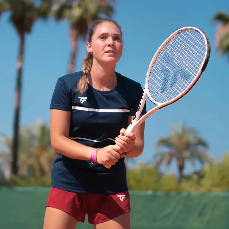 Tecnifibre W. TEAM TECH TEE MARINE>Femme T-Shirts & Polos