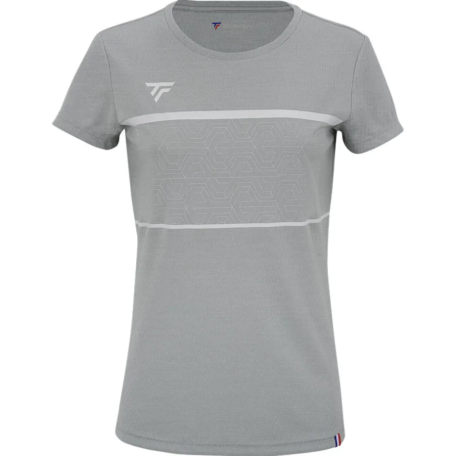 Tecnifibre W. TEAM TECH TEE SILVER>Femme T-Shirts & Polos