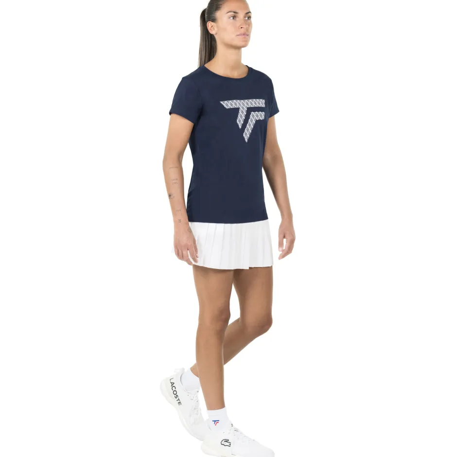 Tecnifibre W. TRAINING TEE MARINE>Femme T-Shirts & Polos