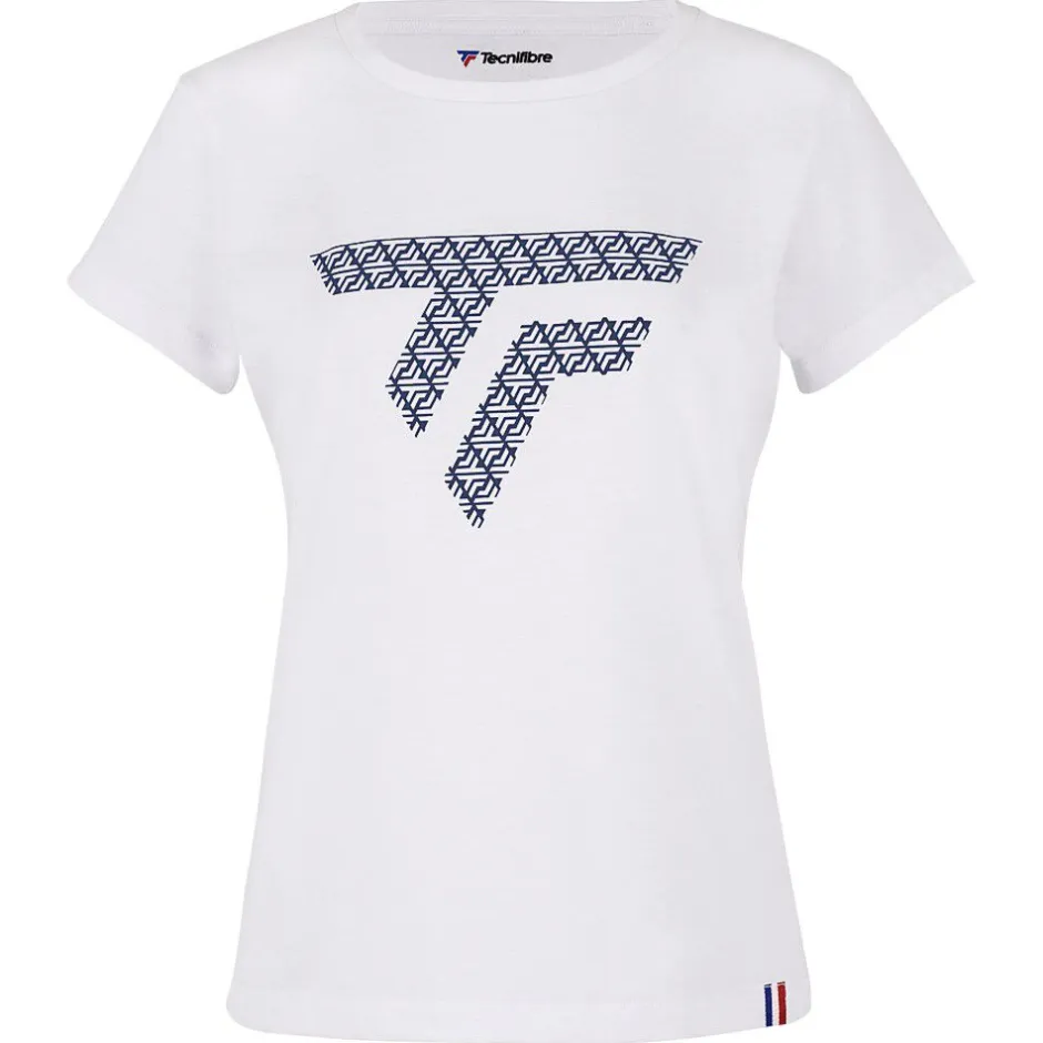 Tecnifibre W. TRAINING TEE WHITE>Femme T-Shirts & Polos
