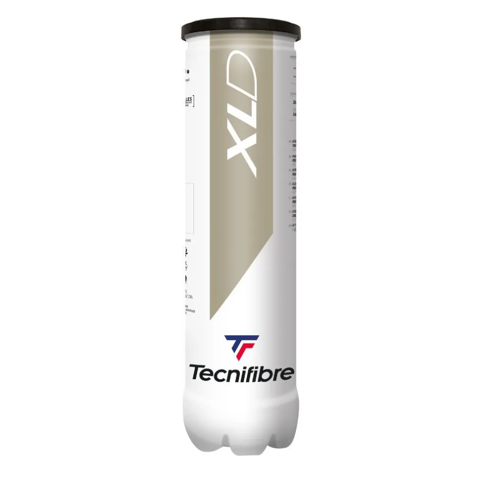 Tecnifibre XLD : CARTON DE 36 TUBES DE 4 BALLES DE TENNIS> Performance Sans Pression