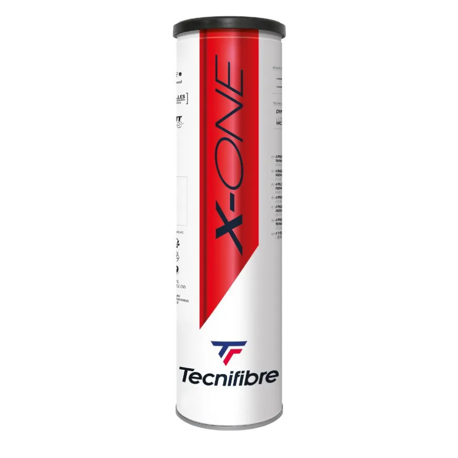 Tecnifibre X-ONE : 1 TUBE DE 4 BALLES DE TENNIS> Premium
